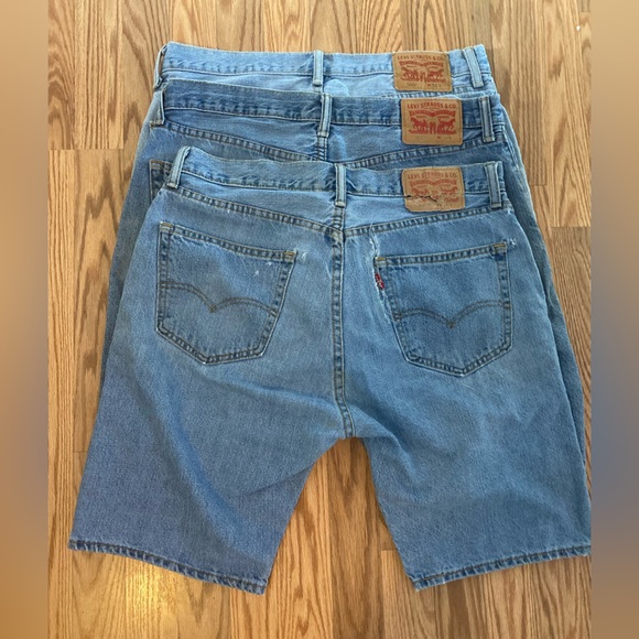 Lot of 3 Vintage 505 Levi’s Jorts Jean Shorts - Picture 1 of 14